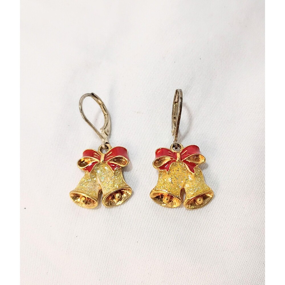 Vintage Avon Festive Bells Christmas Earrings